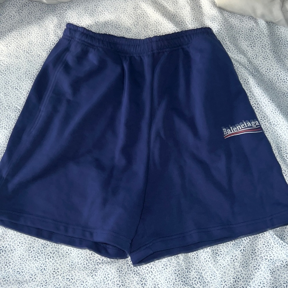 BALENCIAGA SHORTS SIZE M - BLUE